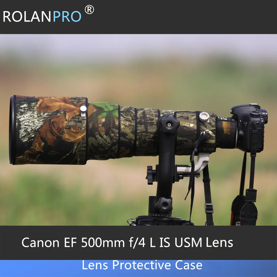 ROLANPRO SLR объектив камеры защитный чехол для Canon EF 500 мм f/4 L IS USM дождевик камуфляж