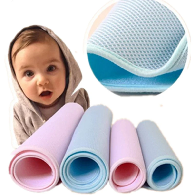 

Baby Waterproof Bamboo Reusable Diapers Kids Mattress Bedding Diapering Changing Mat Three-layer Sheet Care Pad For Babies