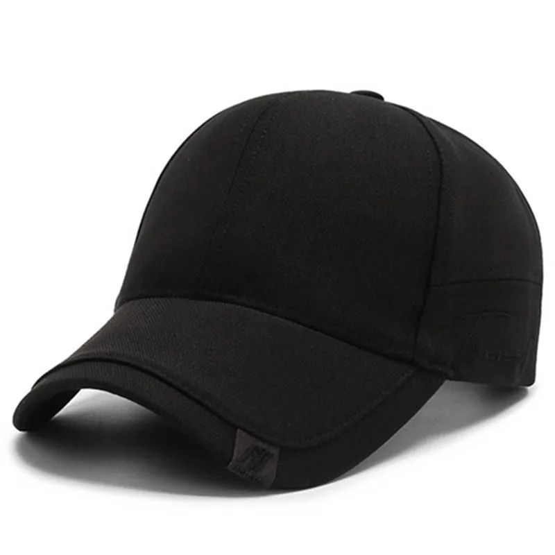 

Snapback Cap Cotton Baseball Caps For Men Adjustable Size 2021 New Spring ins Trend Casual Sports Hat Tongue Cap Bone Black Cap