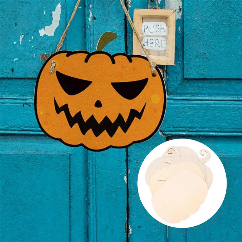 

4Pcs Wooden Art-wares Wooden Handiwork Exquisite Unpainted Creative Ornament Accessories for Kids DIY Home