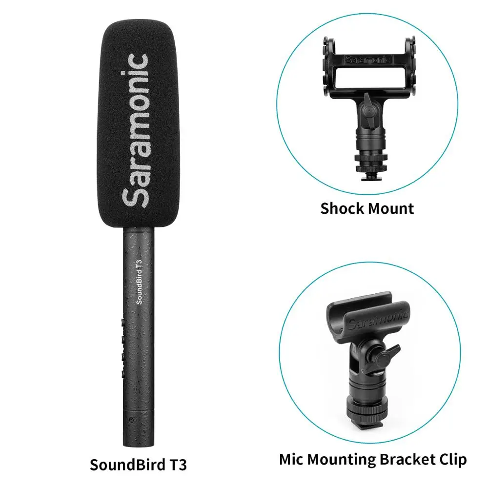 

Newest SoundBird T3 Universal Cardiod Shotgun Microphone Mac Tablet PC Computer DSLR Camera Camcorder