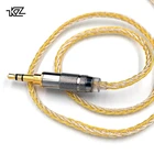 Kz fones de ouvido ouro prata misturada atualizacao cabo fio para zs10 pro zsn as10 as06 zst es4 zsn pro ba10 es4 zsx c12