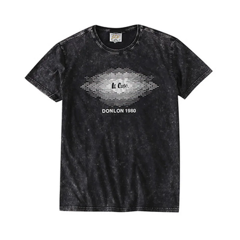 GustOmerD летняя новая мужская футболка Ретро Повседневная однотонная хлопковая