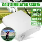 Мяч для гольфа симулятор Экран дисплея Крытый воздействия обучения проекционный экран белая ткань Материал для игры в гольф, упражнения цель для гольфа