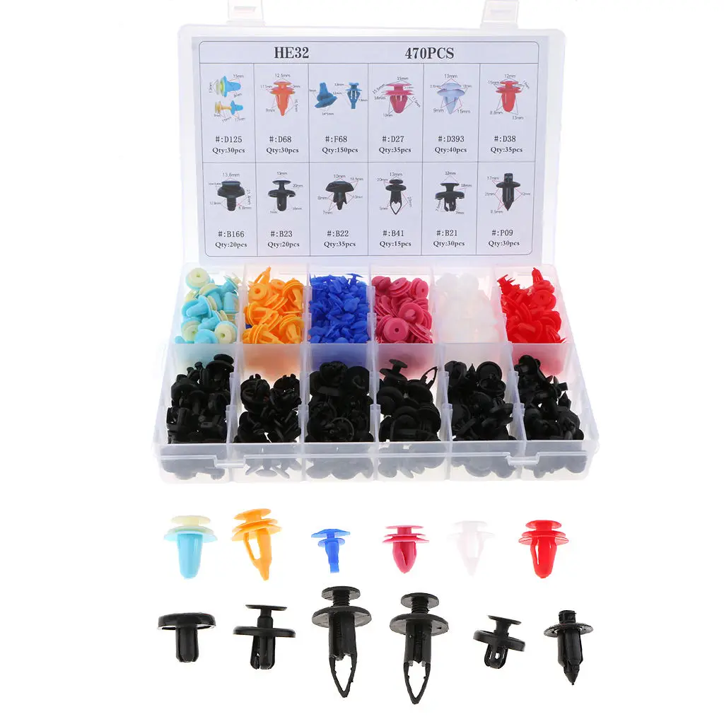 

470 шт., фиксаторы-клипсы для кузова автомобиля Toyota Lexus