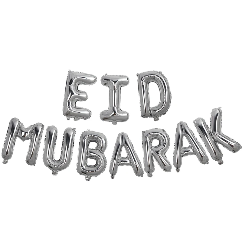 Воздушные шары с надписью Happy Eid Mubarak 16 дюймов воздушные из фольги буквами EID
