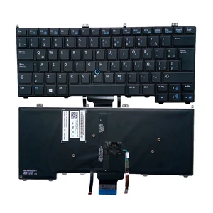 Клавиатура с подсветкой Trackpoint, сменная испанская клавиатура для ноутбука DELL E7440, E7420, E7240, 01TP8P, 1TP8P