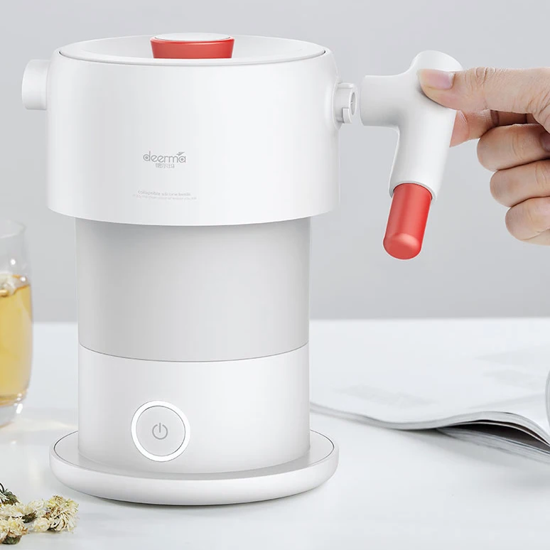 Портативный чайник Xiaomi Deerma складная электрическая колба для Воды 0 6 л