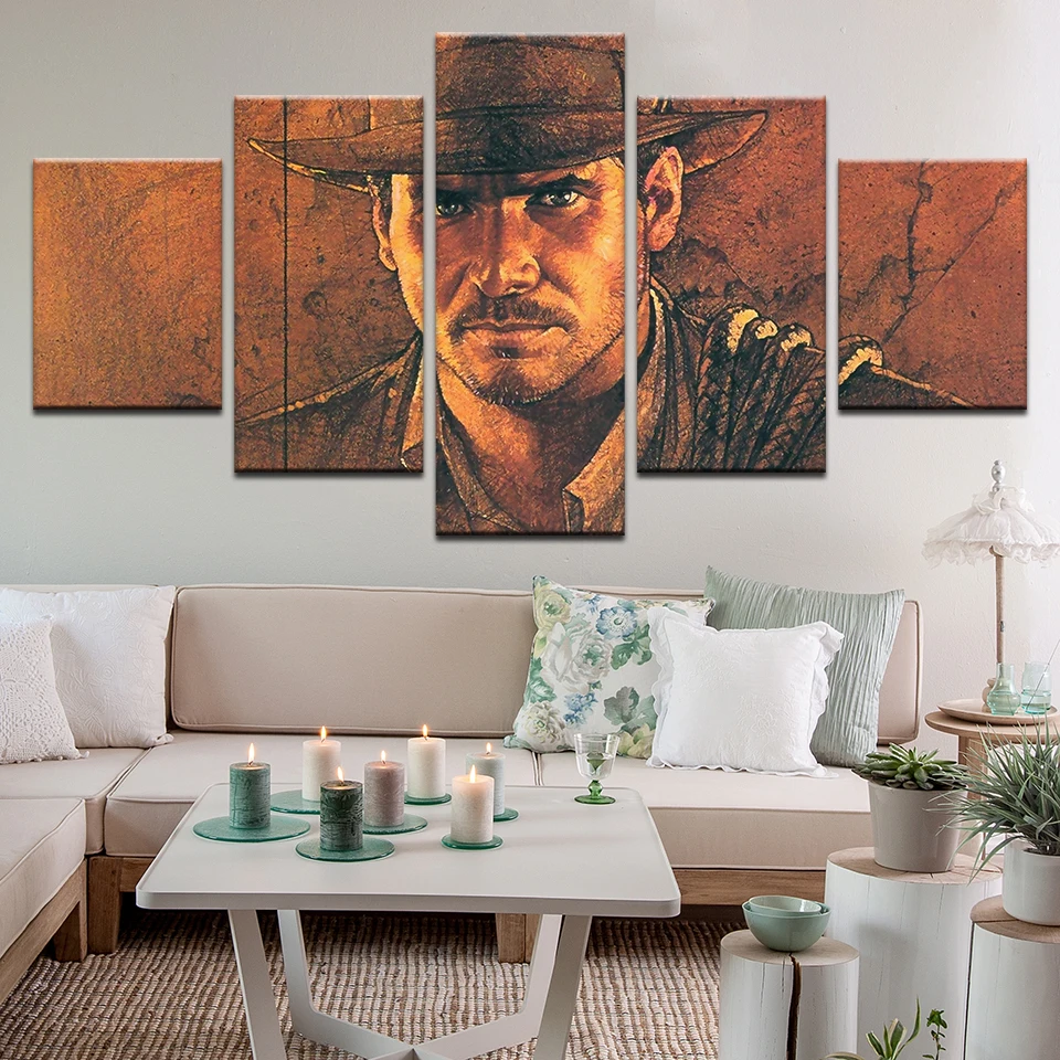 Современный плакат Raiders Of The Lost Ark художественные настенные картины 5 шт. ткань