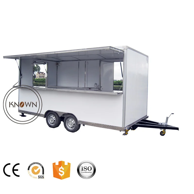 Большая емкость стандартная Мобильная тележка трейлер для пищевых продуктов