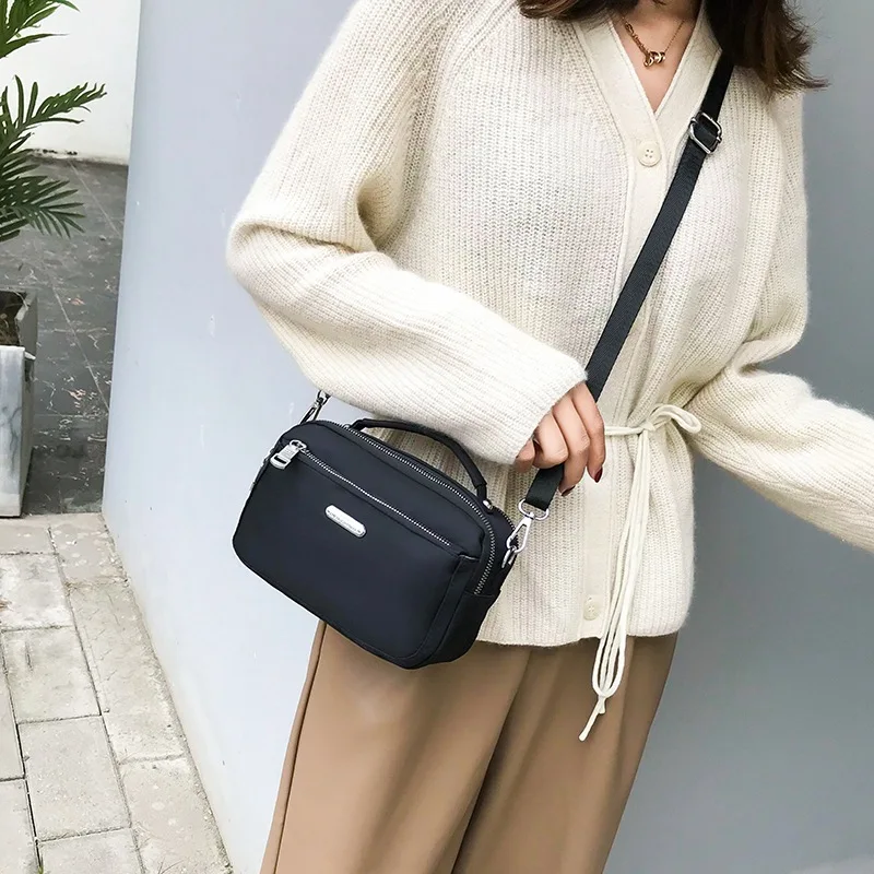 Нейлоновые женские сумки на плечо маленькая Водонепроницаемая нейлоновая сумка