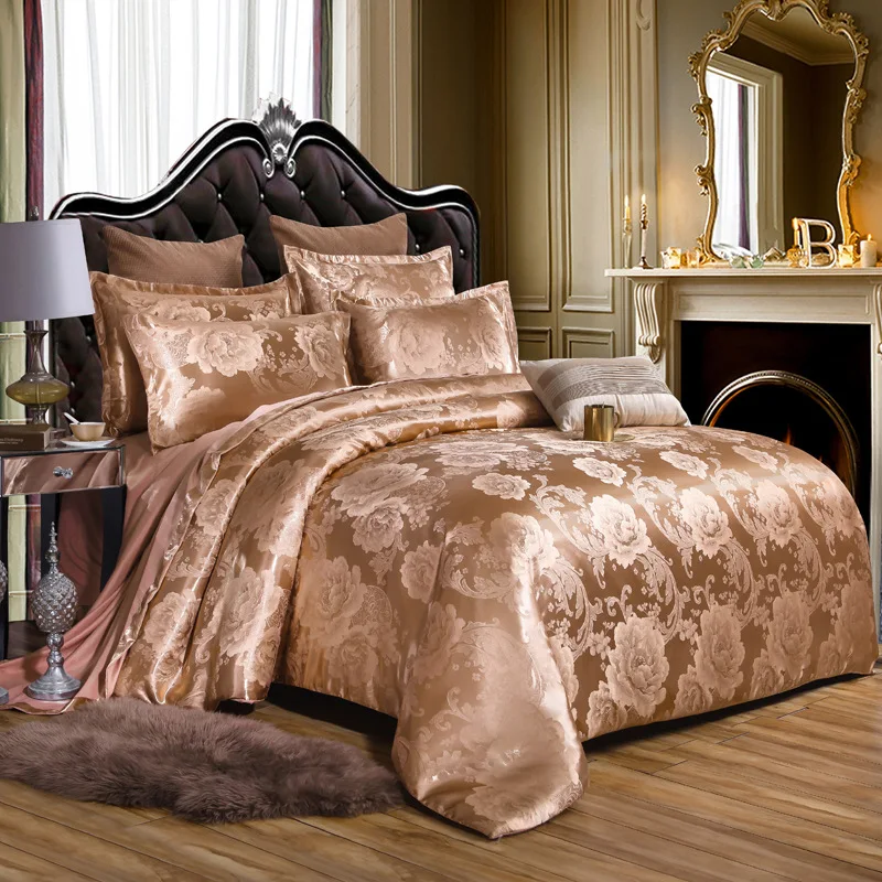 

4Pcs King Queen Size Bedding Set Washable Pillowcase Quilt Mattress Cover Thick Luxurious Home Textiles High Quality Bed Set