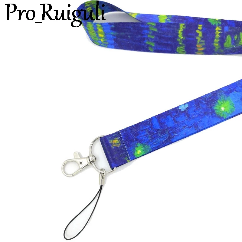 Ван Гог &quotЗвездное небо&quot шейный ремешок Ремешки удостоверение личности