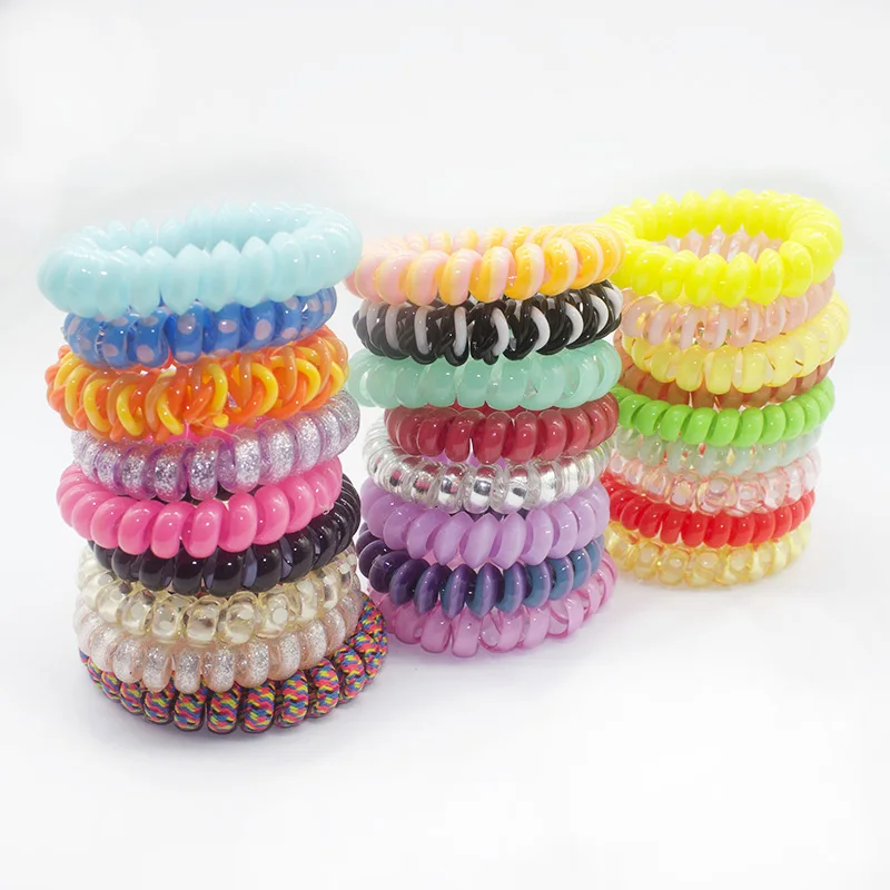 Женские резинки для волос спиральной формы аксессуары телефона 50 шт.| |