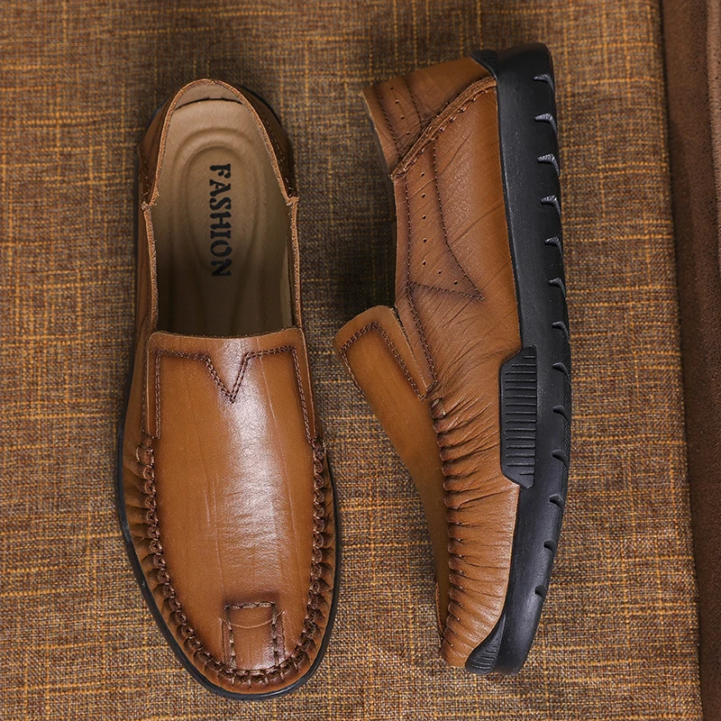 

Men Loafers Shoes Genuine Leather Casual Male Fashion Boat Footwear Soft Shoes Men Fashion Sneakers Boat Shoes Chaussure Homme
