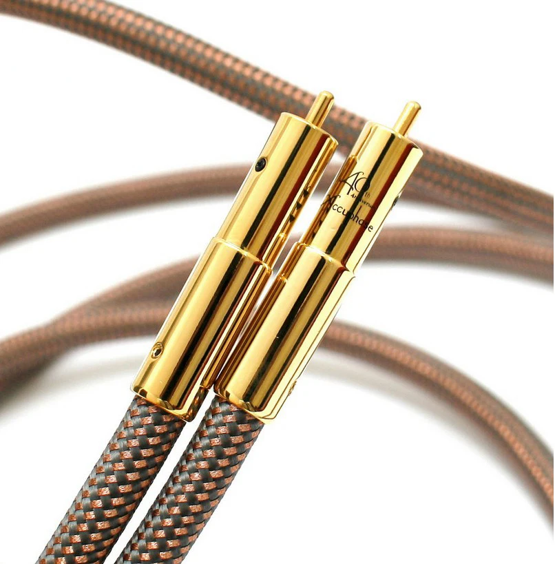 

Hifi RCA Cable Accuphase 40th Anniversary Edition RCA Interconnect Audio Cable Gold Plated Plug