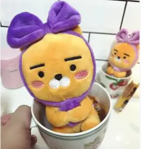 purple Высокое качество Корея Мультфильм Плюшевая кукла лук RYAN мягкая игрушка пара свитер Ryan сладкий подарок для детей и подружек - Цвет: purple