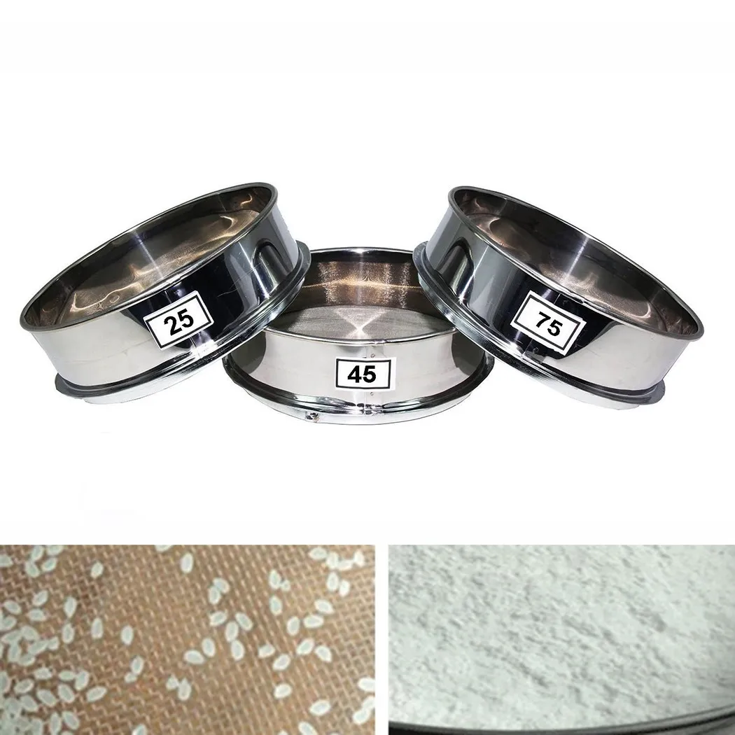 

24/45/70 Screen Sieve Accessory Extractor Herbal Sifter Silver Stackable