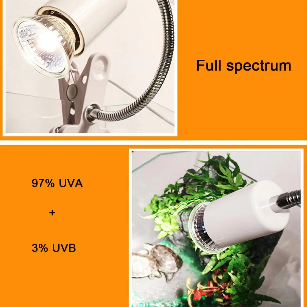 UVB 3.0 Reptile Lamp Bulb Turtle Basking UV Light Bulbs Heating Amphibians Lizards Temperature Controller | Дом и сад