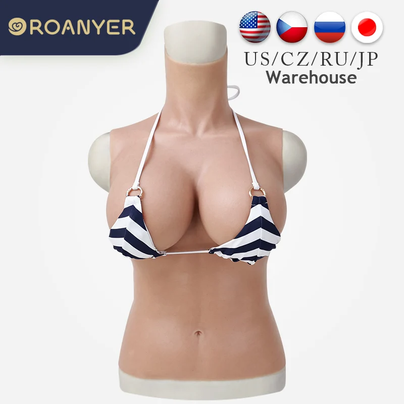 

Силиконовые формы для груди Roanyer G, мужские реалистичные искусственные груди, большие накладные печос для трансвеститов, косплей, трансгенд...