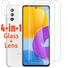 4 в 1, закаленное стекло для Samsung Galaxy M52 M42 M32 M62 F52