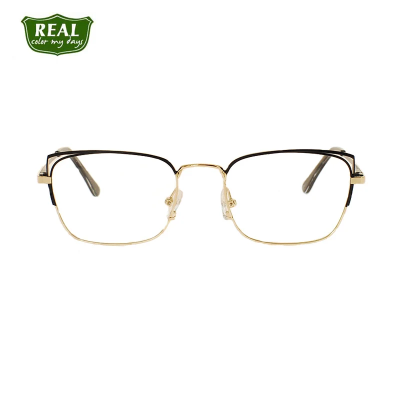 Китай новый стиль женские металлические оптические очки оправа кошачий глаз для