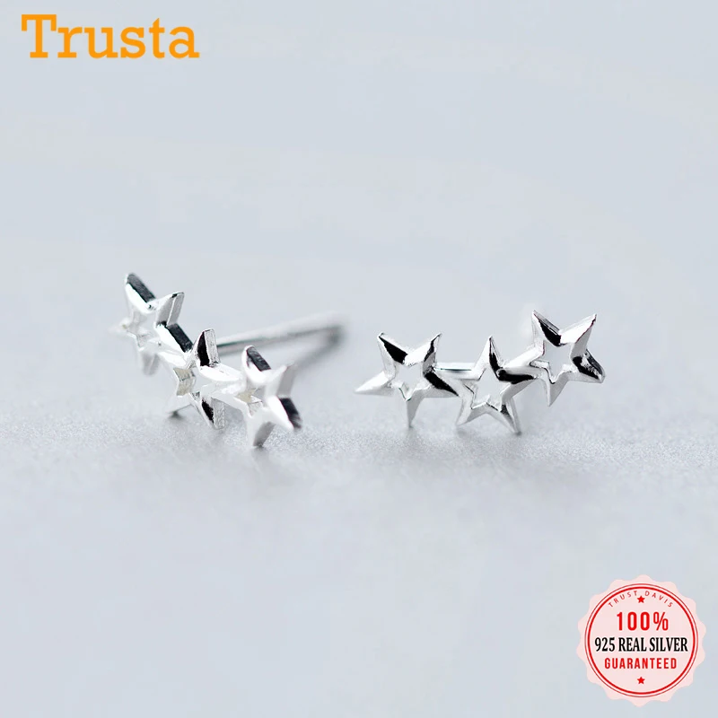 Trustdavis новинка Стерлинговое Серебро 925 пробы женская мода крошечная звезда