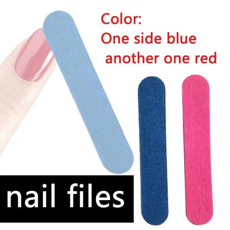 Sandpaper Double Sided Nail File For Gel Nails 180/240 Manicure Nail Pedicure Buffer Wooden Care Tools Polishing Profession