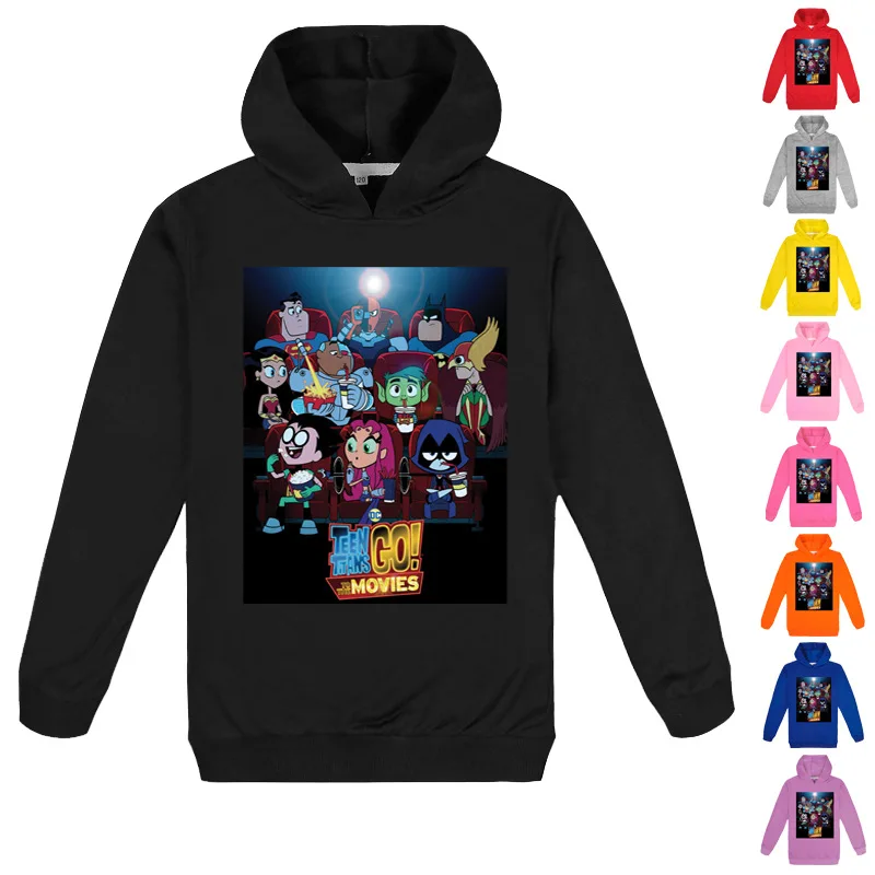 

2-16Y Cartoon Teen Titans GO Hoodie Kids Hoodies Boys Sweatshirt Autumn Clothes Girls Long Sleeve Top Tees Children Outwear Coat