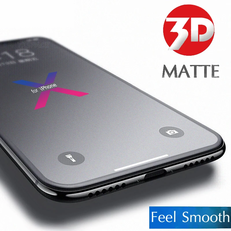 Изогнутое полноэкранное матовое защитное 3D стекло для iPhone 11 12 mini Pro Max с защитой от