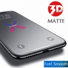Изогнутое Полноразмерное матовое защитное 3D стекло для iPhone 11 12 13 mini Pro Max с защитой от синего излучения, закаленное стекло без отпечатков пальцев