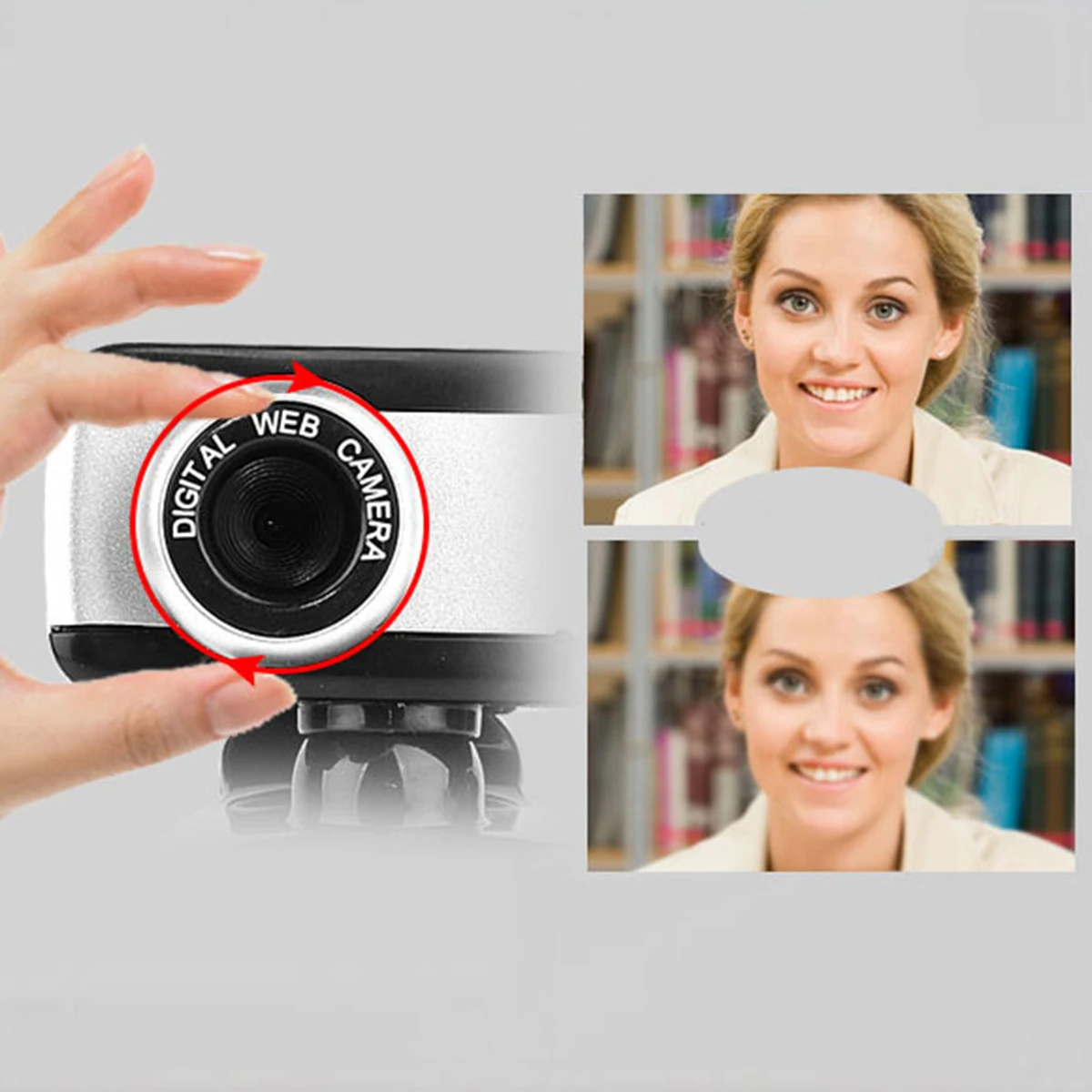 

640 x 480 USB 2.0 480P Camera Laptop Webcam Clip-on Web Cam With Microphone For PC Built-in sound absorption microphone