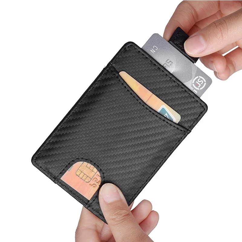 Кошелек кожаный тонкий с отделением для карт и RFID защитой|Держатели пропусков| |