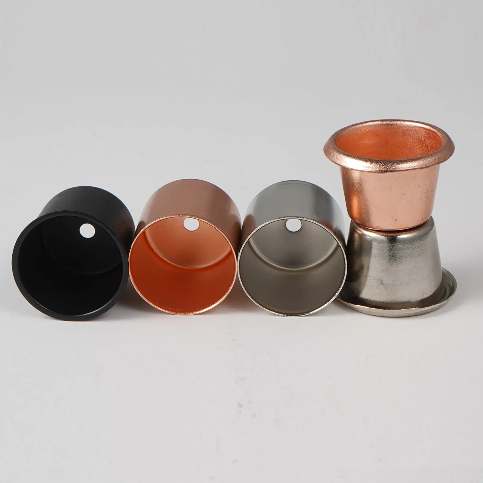 10 Votive Peg лампа чашки латунь цветная отделка Металл Tealight сковороды старинный
