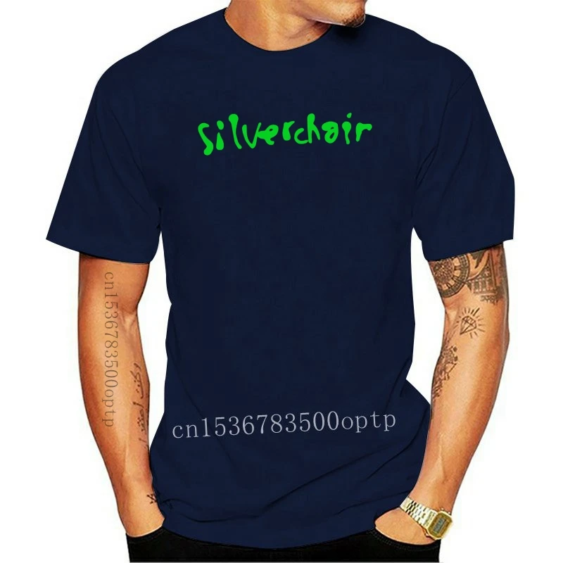 

Новинка Silverchair 2021 футболка с логотипом 100 хлопок черный цвет размер
