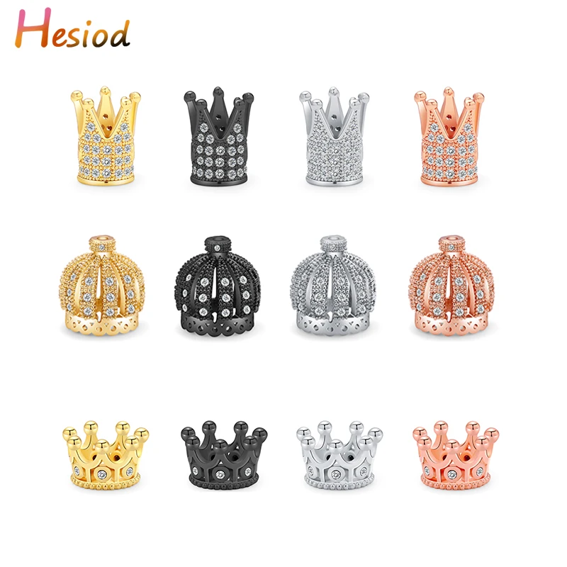 

Ювелирные изделия ручной работы «сделай сам», круглые бусины, Декоративная Корона, Шарм-бусины, аксессуары для женщин, жемчуг, ожерелье, сер...