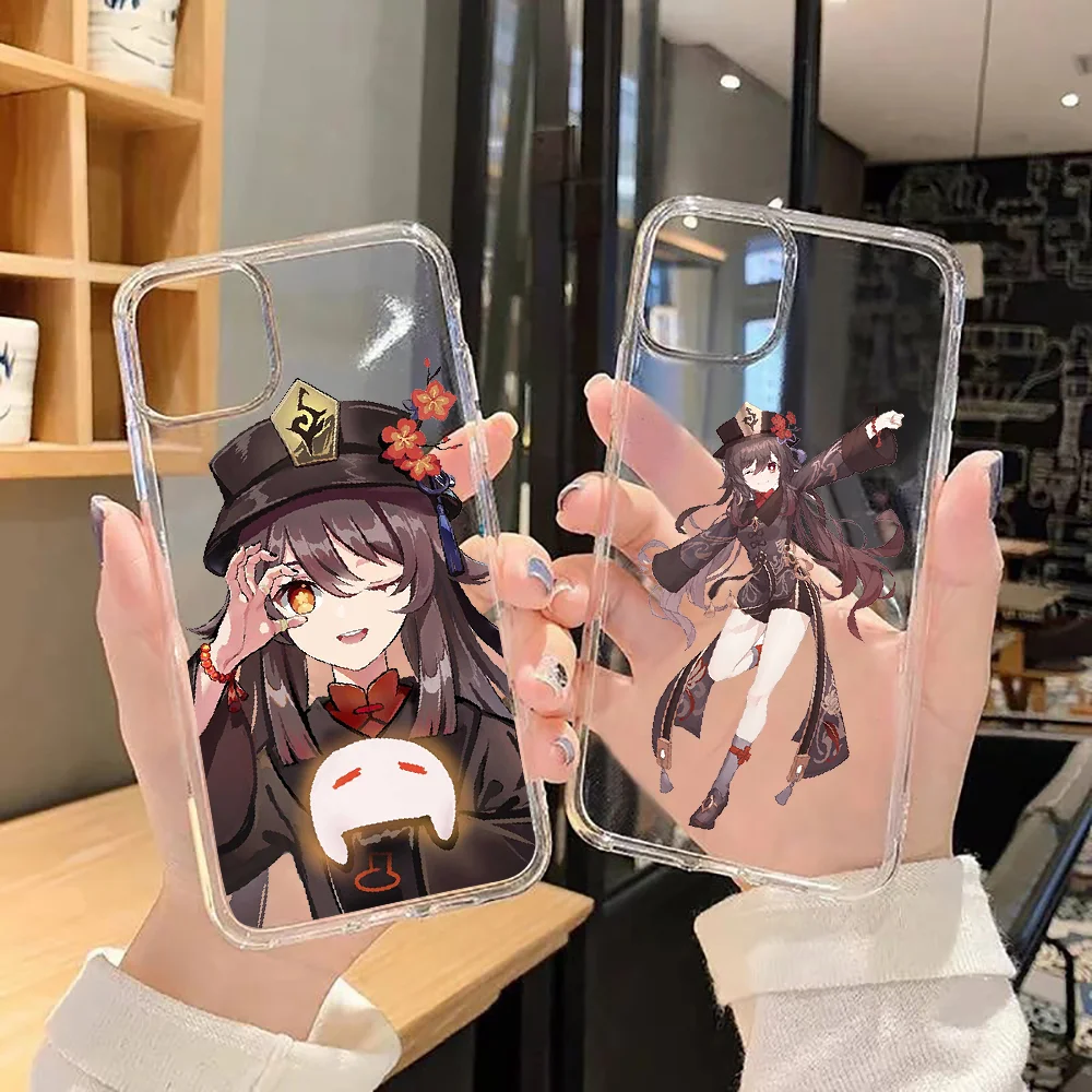 

Чехол для телефона Genshin Impact hutao для Samsung Galaxy Note 4 8 9 10 20 S8 S9 S10 S10E S20 Plus UITRA, ультрапрозрачный чехол из ТПУ