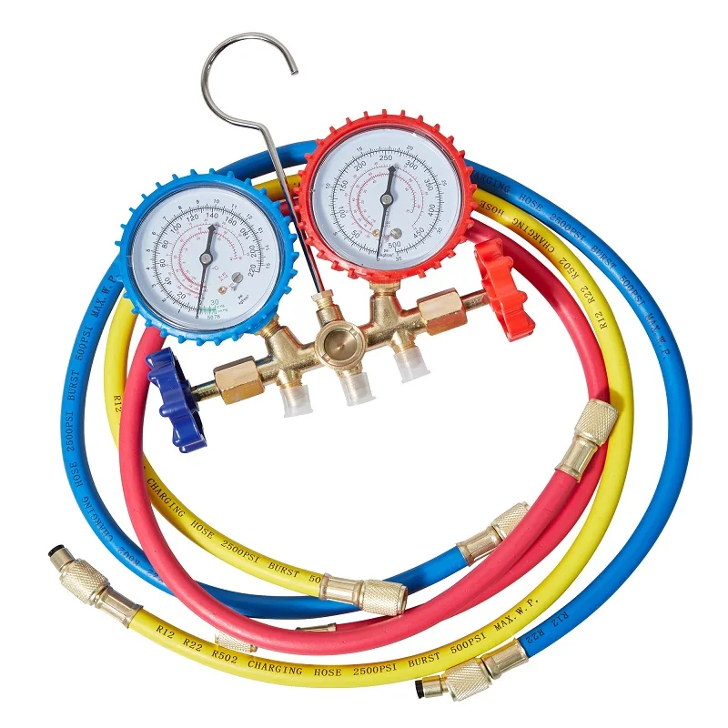 Refrigerant Manifold Gauge Set Air Conditioning Tools + Testing Charging Evacuation for Condition Refrigeration|Манометры| |