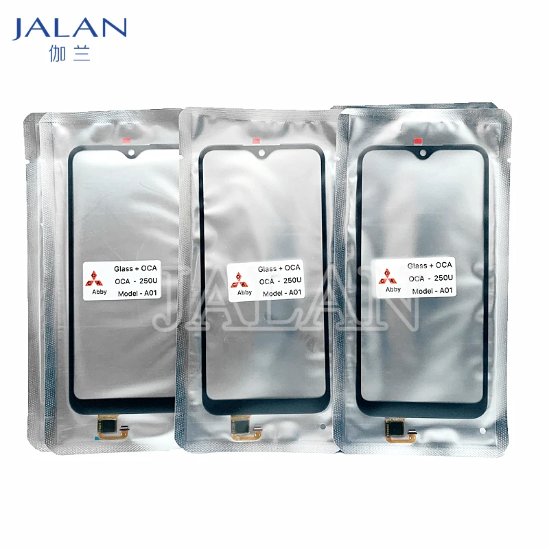 

5pcs Glass Touch for Samsung A01 SM-A015F A01 M01 M013 Glass With OCA Replacement Broken LCD Display Repair OCA Adhesive Sticker