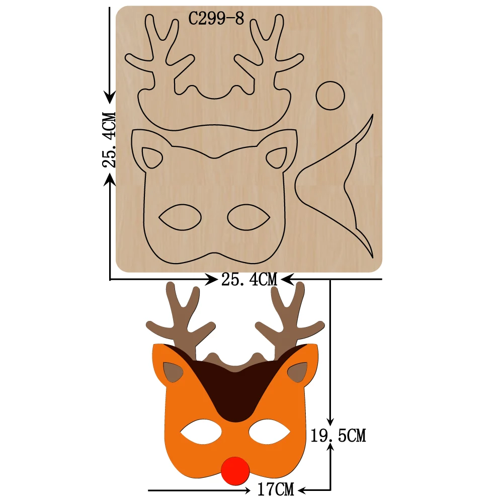 Новая маска деревянные штампы для скрапбукинга|Вырубные штампы| |