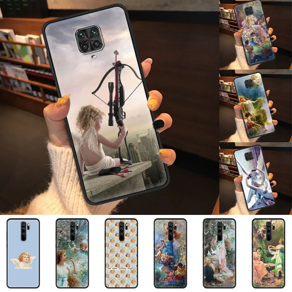

Art Angel Cupid Paint Soft Coque For Xiaomi Redmi Note 9S 9 8 8T 9C 9A Mi Poco M3 X3 NFC 9T 10T Pro 5G Phone Case Back Shell