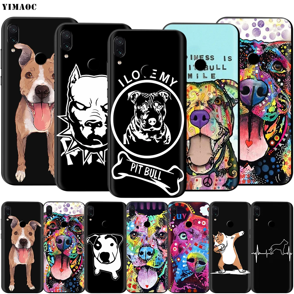 Мягкий ТПУ чехол YIMAOC Pit Bull Pitbull для Xiaomi Redmi mi Note MAX 3 6 6A 7 mi6 mi8 9 se a1 a2 Pro Lite go pocophone