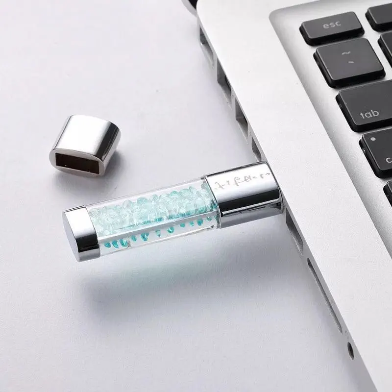 

USB stick 64gb 4gb metal pendrive 16gb Jewelry USB Flash Drive 32gb Crystal pen drive 8gb usb memory flash 128gb gift free logo