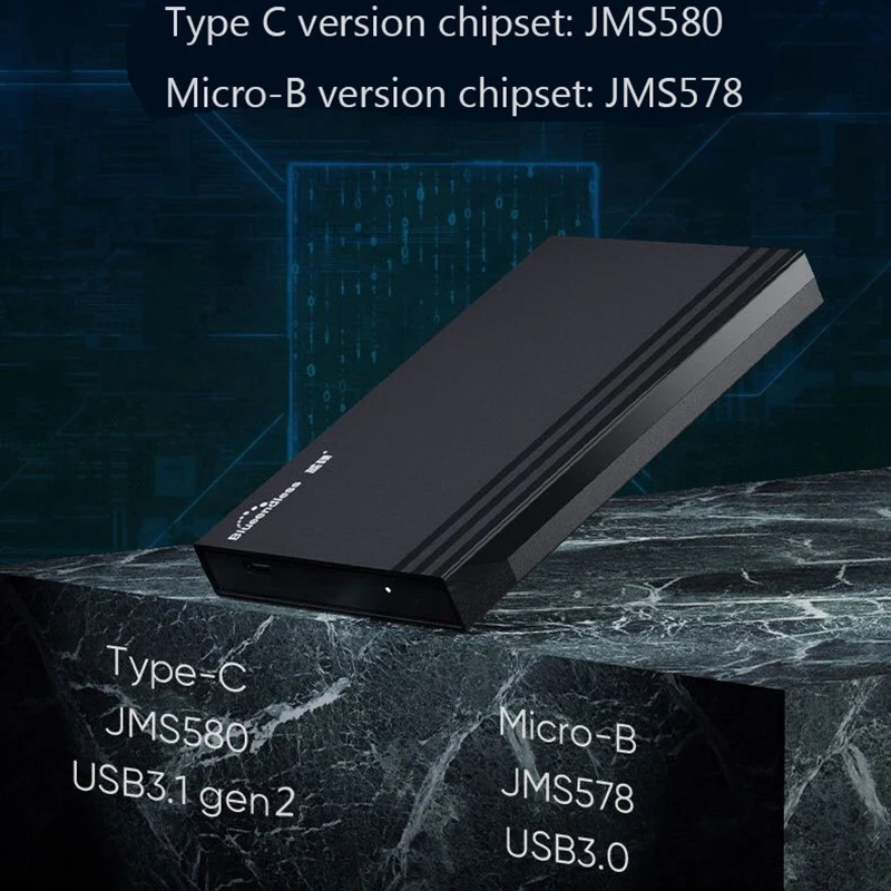 Blueendless 2 5 дюймовый жесткий диск чехол SATA USB3.0 HDD Гбит/с высокоскоростной внешний