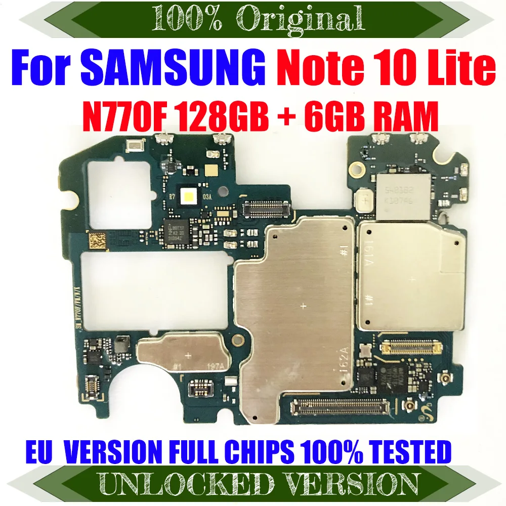 Материнская плата для Samsung Galaxy NOTE 10 LITE N770F 6 ГБ ОЗУ 128 детской материнской платы