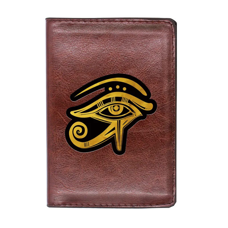 

The Eye of Horus Passport Cover Leather Men Women Slim ID Card Holder Pocket Wallet Case Travel Accessories