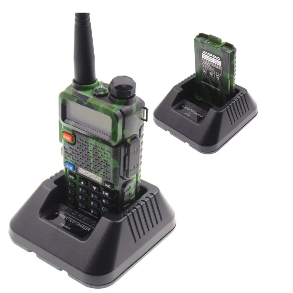 2 шт BaoFeng UV-5R рация 5 Вт двухдиапазонный 136-174 МГц/400-520 МГц UV5R 128CH VOX фонарик fm-приемопередатчик для радиолюбителей