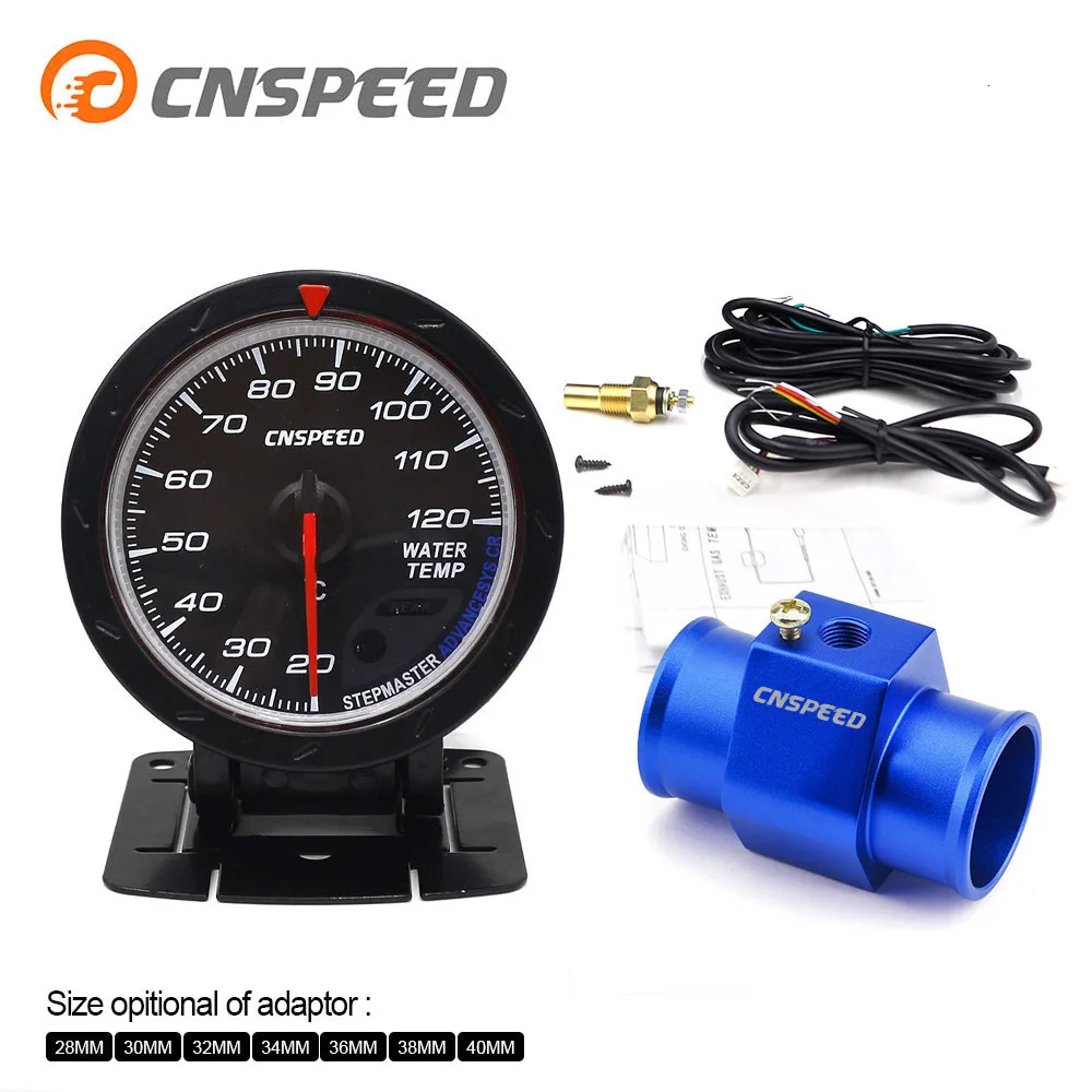 CNSPEED 60 мм Автомобильная температура воды 50-150 градусов Цельсия с датчиком температуры воды 1/8NPT переходная трубка YC101413