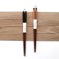 100pairlot 22 5cm wood chopsticks cassia siamea wrapped yarn japanese style kitchen dining tableware eco friendly