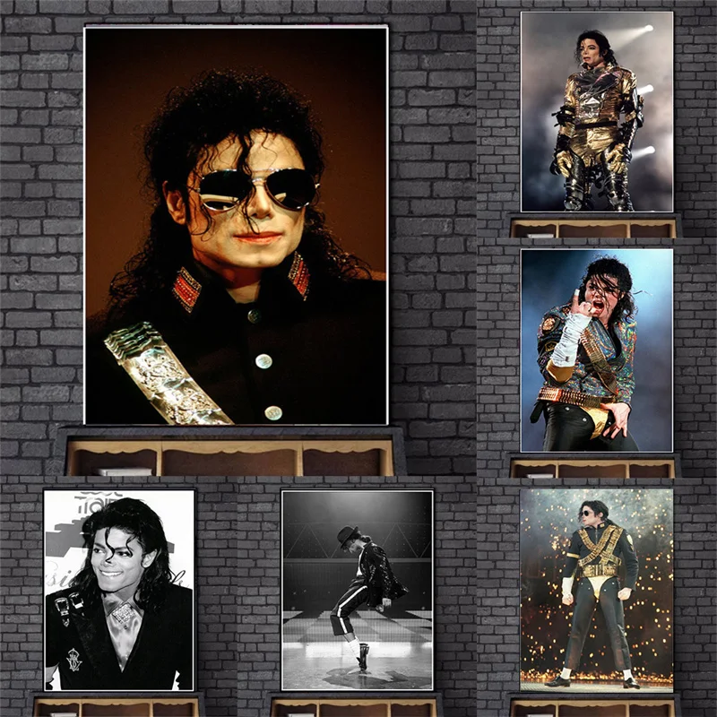 

Michael Jackson Canvas Painting Wall Art Rip Musician King Star Pictures and Prints Modern Poster Living Room Home Decor Poster